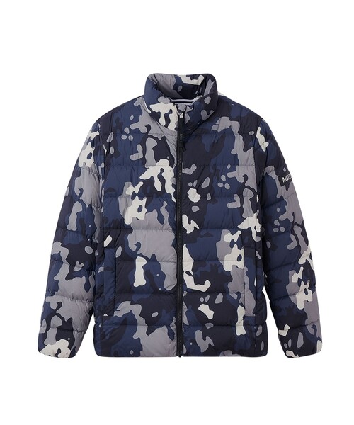 AIGLE ダウンジャケット ダウン 撥水オールオーバープリントダウン 