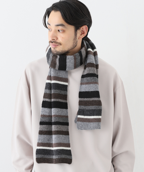 INVERALLAN ウール ストライプマフラー INVERALLAN マフラー 【INVERALLAN / インバーアラン】マルチ