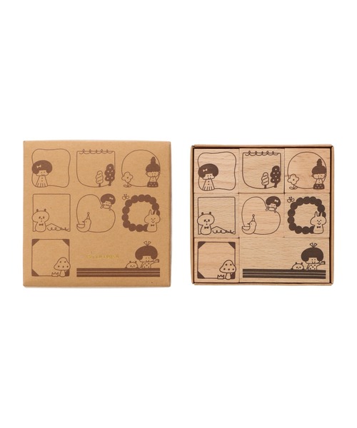 MARK'S（マークス） 文房具 木製スタンプセット/mizutama : ZOZOTOWN