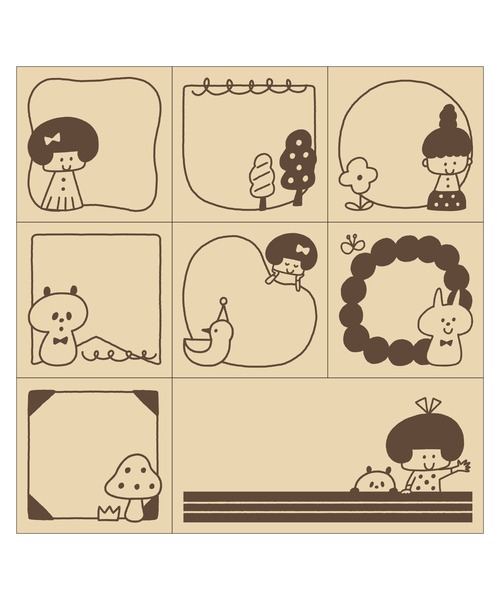 MARK'S（マークス） 文房具 木製スタンプセット/mizutama : ZOZOTOWN