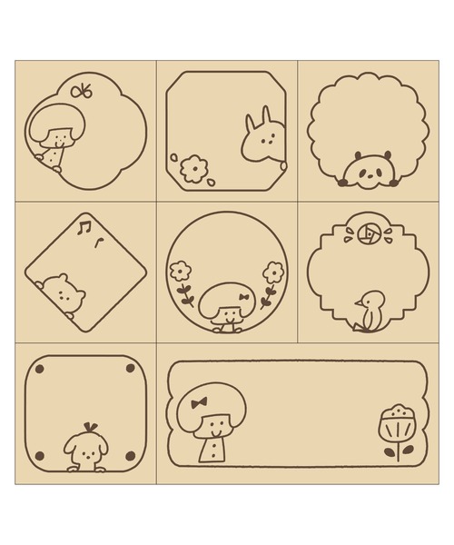 MARK'S（マークス） 文房具 木製スタンプセット/mizutama : ZOZOTOWN