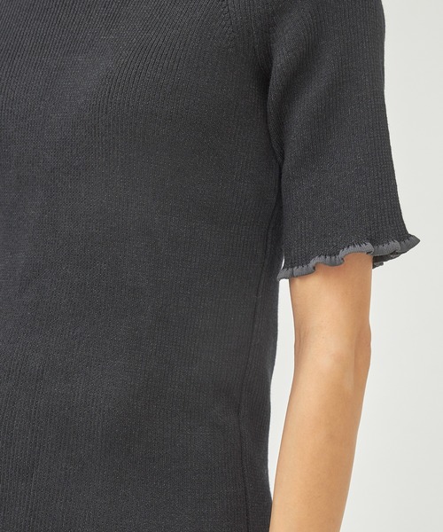 tシャツ 「WRAPINKNOT(ラッピンノット)」「STUDIOUS別注」グラデーションメローリブニット レディース WRAPINKNOT tシャツ 「WRAPINKNOT(ラッピンノット)」「STUDIOUS