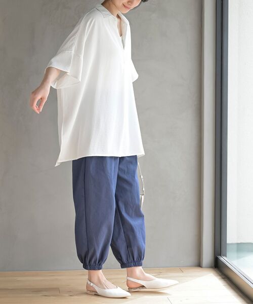 r・p・s ブラウス シャツ ワイドスキッパーブラウス レディース