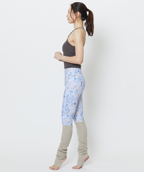 Julier（ジュリエ） レギンス スパッツ Julier Rib Tribalプリント