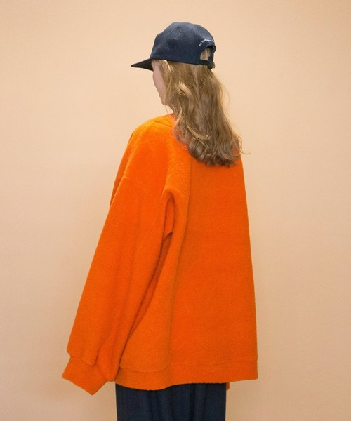 【24SS my beautiful landlet ビッグカーディガン】 my beautiful landlet カーディガン 「my landlet」 SLIVER WOOL
