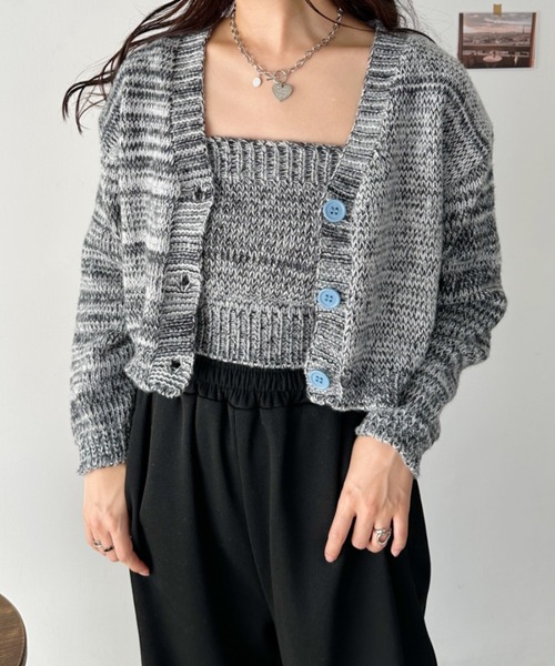 CLEA アンサンブル 「2点SET」MIXニットキャミアンサンブル : ZOZOTOWN