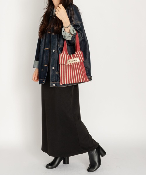 SILNA minacolo トートバッグ ニット ミニトートバッグ