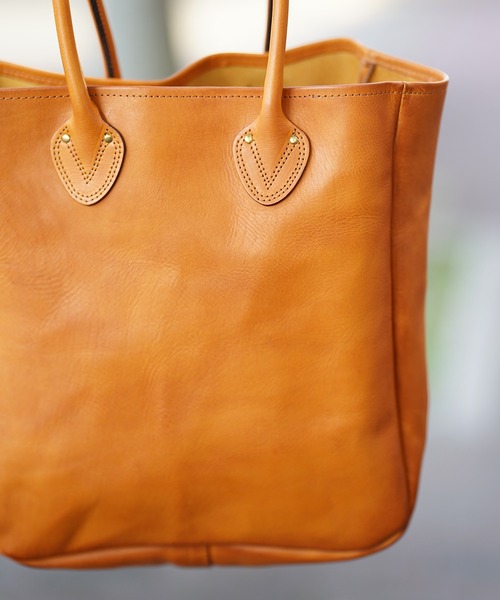 トートバッグ vasco ヴァスコ LEATHER OLD TOTE BAG -LARGE メンズ レディースの画像