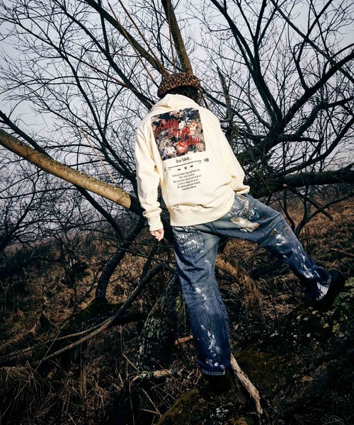 glamb（グラム） パーカー Album Playing Hoodie / アルバムプレイング