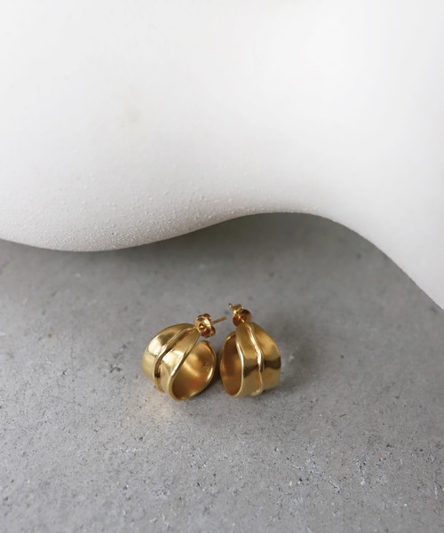 ピアス 18KGP エルムピアス レディース メンズの画像