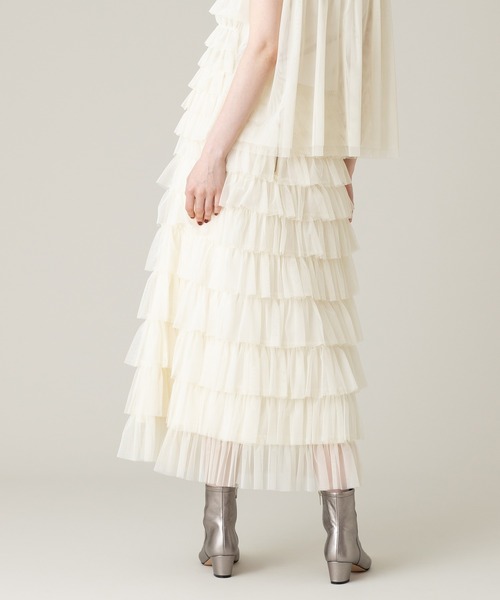 【LOULOU WILLOUGHBY】ティアードチュールスカート LOULOU WILLOUGHBY スカート 「LOULOU WILLOUGHBY」ティアード