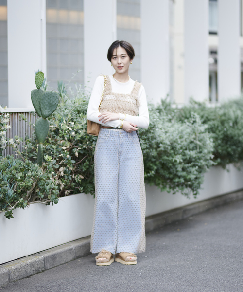ベスト ジレ スター＆ハート柄チュールフリルビスチェ レディース Rouge vif ベスト ジレ スター＆ハート柄チュールフリルビスチェ