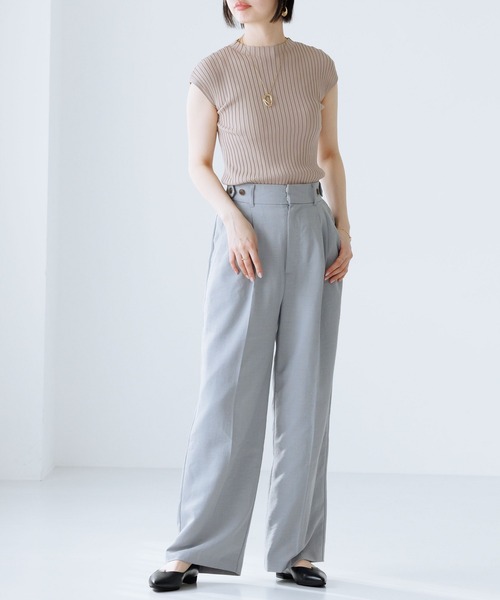パンプス 「Made in Japan」アシンメトリーVカットフラットパンプス/641316の画像