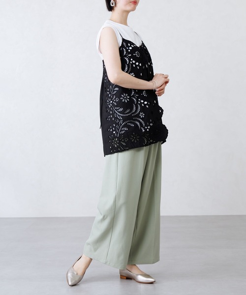 パンプス 「Made in Japan」アシンメトリーVカットフラットパンプス/641316の画像