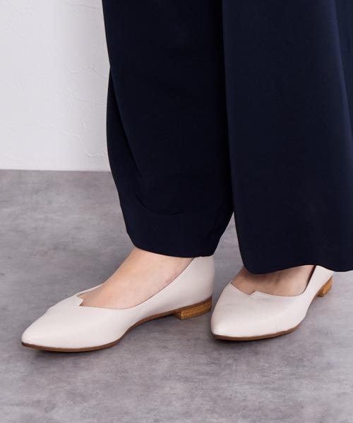 HIMIKO パンプス 「Made in Japan」アシンメトリーVカット