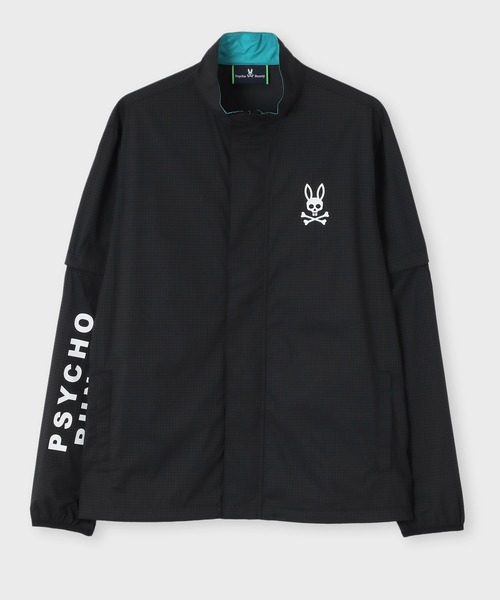 サイコバニー ストレッチタフタ ジャケット ブルゾン ゴルフ Psycho Bunny ブルゾン アウター 「GOLF」ストレッチタフタ