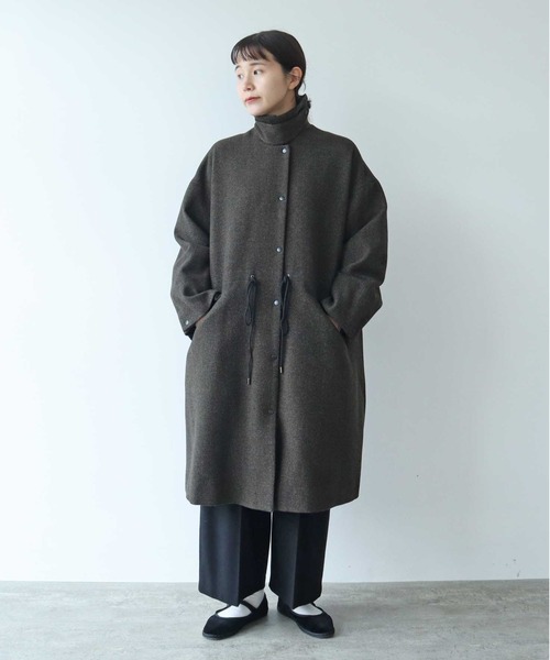 専用size50☆美品☆D&G  ウールツイード製フーディコート D*g*y デコカンパニー dgy ドルマンフードコート 綿20ツイル