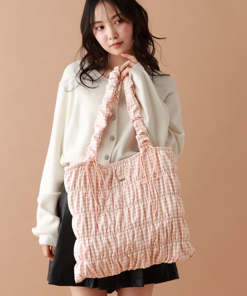 tiny tiny（ティニーティニー） トートバッグ ギャザーリボントート