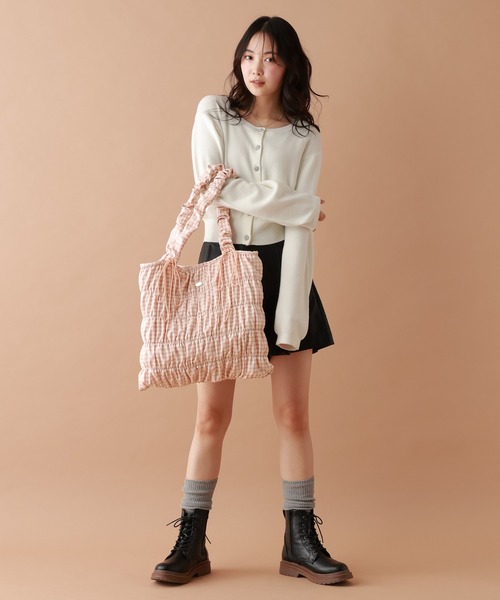 tiny tiny（ティニーティニー） トートバッグ ギャザーリボントート