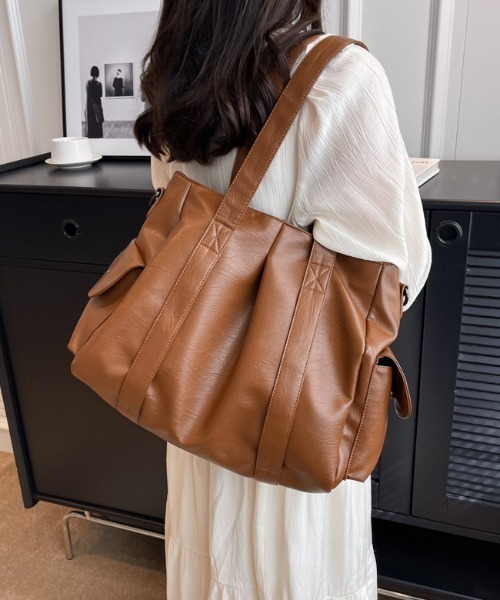 lilful ボストンバッグ 「大容量」マルチポケット 2WAY ボストン