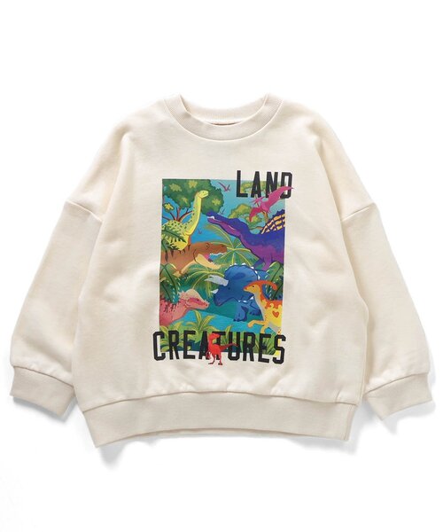 BREEZE（ブリーズ） トレーナー 大陸と海の恐竜トレーナー キッズ 子供