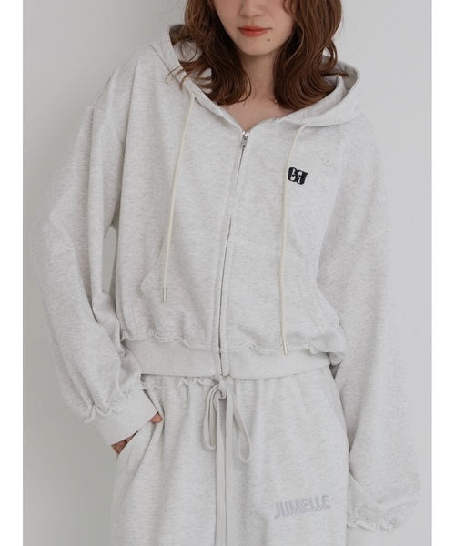 パーカー 「セットアップ着用可能」cozy damage hoodie レディース 
