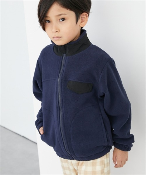 ブルゾン アウター フリース胸ポケット付ジャケット キッズ 子供服
