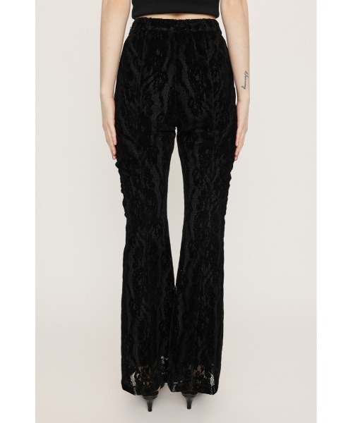 SLY スラックス パンツ FROCKY LACE FLARE PT フロッキー レース  
