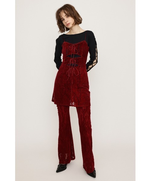 SLY LACE UP ATHLEISURE FLARE PT  フレア パンツ LACE UP ATHLEISURE FLARE PT レースアップ アスレジャー フレア