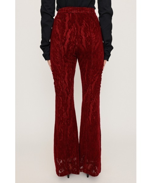 SLY スラックス パンツ FROCKY LACE FLARE PT フロッキー レース
