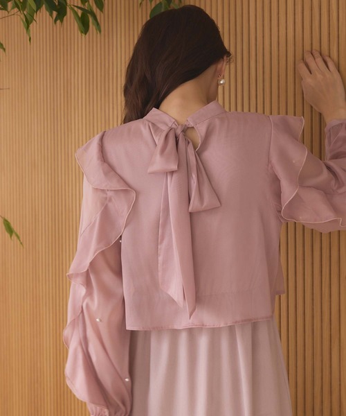 fifth（フィフス） ワンピース パールブラウスレイヤード風ワンピース