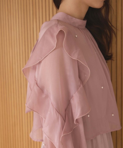 fifth（フィフス） ワンピース パールブラウスレイヤード風ワンピース