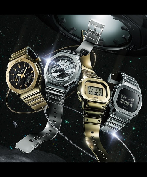 G-SHOCK 腕時計 FINE METALLIC SERIES / GM-5600YMG-9JF メンズ