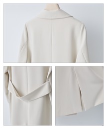 「PUBLIC TOKYO」 チェスターコート 1 アイボリー レディースの画像2