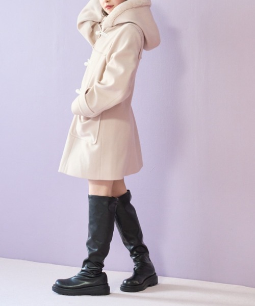 「OLIVE des OLIVE」 ダッフルコート FREE ブラウン レディース_画像3