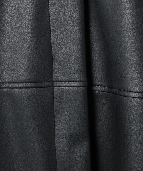 UNITED ARROWS コート アウター レザーライク ミドルコート レディース  