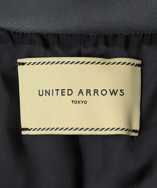 UNITED ARROWS コート アウター レザーライク ミドルコート レディース  