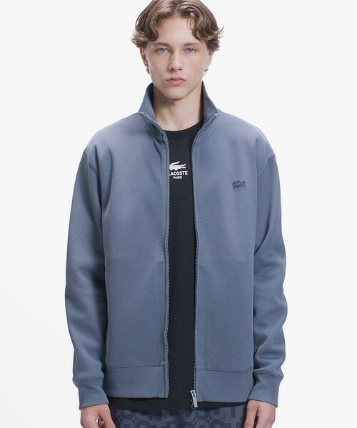 LACOSTE（ラコステ） カーディガン 鹿の子ダブルジップ ハイネック