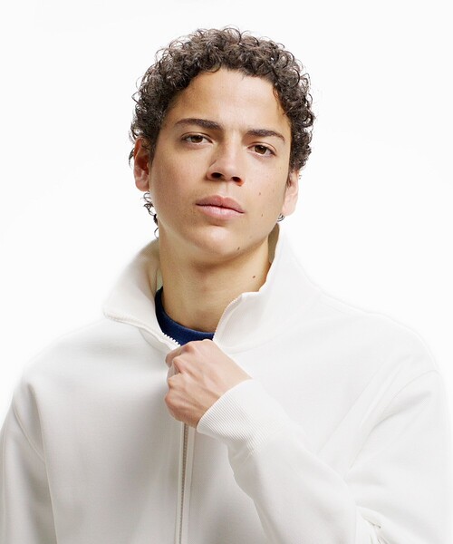 LACOSTE（ラコステ） カーディガン 鹿の子ダブルジップ ハイネック