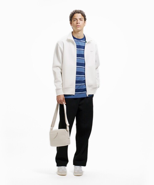 LACOSTE（ラコステ） カーディガン 鹿の子ダブルジップ ハイネック