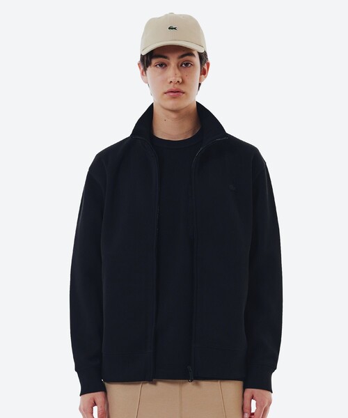 LACOSTE（ラコステ） カーディガン 鹿の子ダブルジップ ハイネック