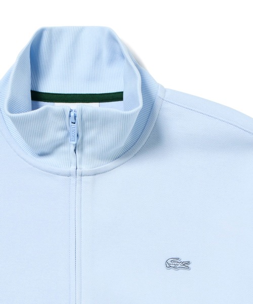 LACOSTE（ラコステ） カーディガン 鹿の子ダブルジップ ハイネック