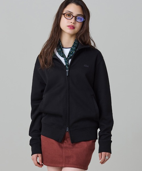 LACOSTE（ラコステ） カーディガン 鹿の子ダブルジップ ハイネック