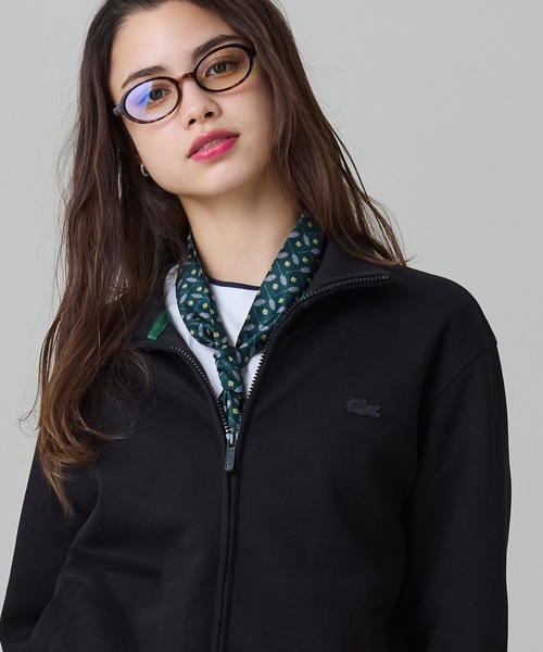 LACOSTE（ラコステ） カーディガン 鹿の子ダブルジップ ハイネック