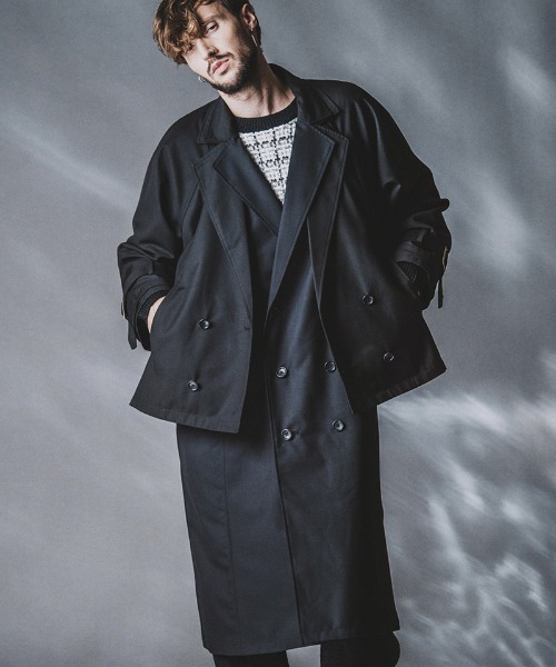 NO ID.（ノーアイディー） チェスターコート ONE SIZE グレー メンズ