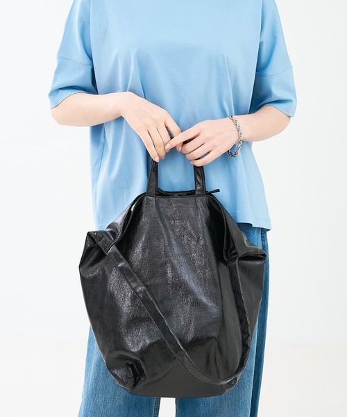 collex（コレックス） トートバッグ 2WAYメタリック底マチワイド ワン
