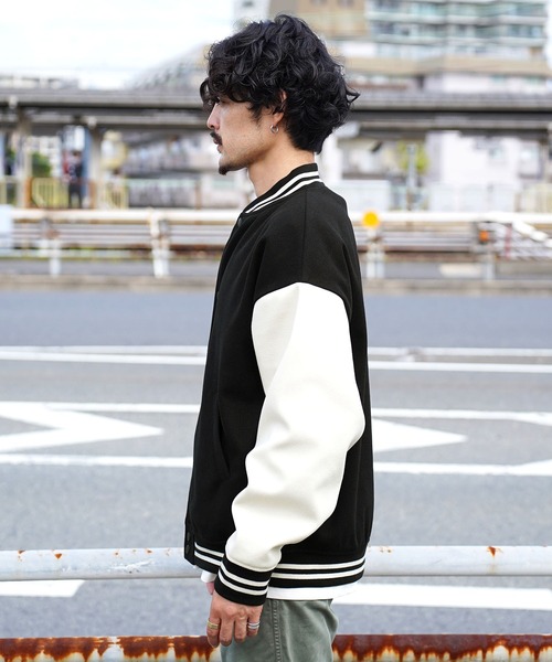 「JIGGYS SHOP」 「roshell」スタジャン MEDIUM ブラック系その他2 メンズ_画像3