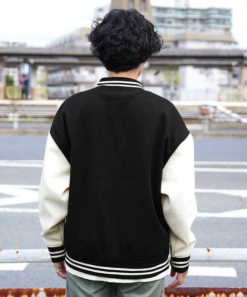 「JIGGYS SHOP」 「roshell」スタジャン MEDIUM ブラック系その他2 メンズ_画像4