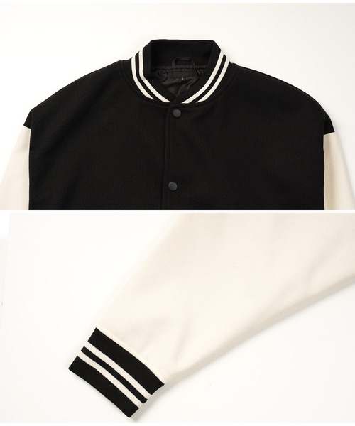 「JIGGYS SHOP」 「roshell」スタジャン MEDIUM ブラック系その他2 メンズ_画像6