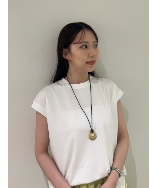 Mila Owen tシャツ ハイラインフレンチスリーブカットトップス
